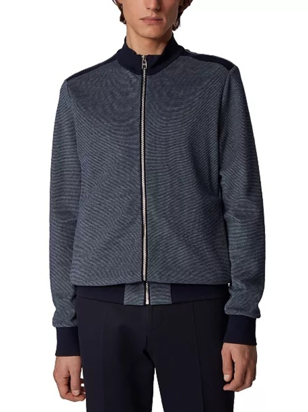 Boss Hugo Boss Men's Shepherd Zip-Through Knitted Sweatshirt